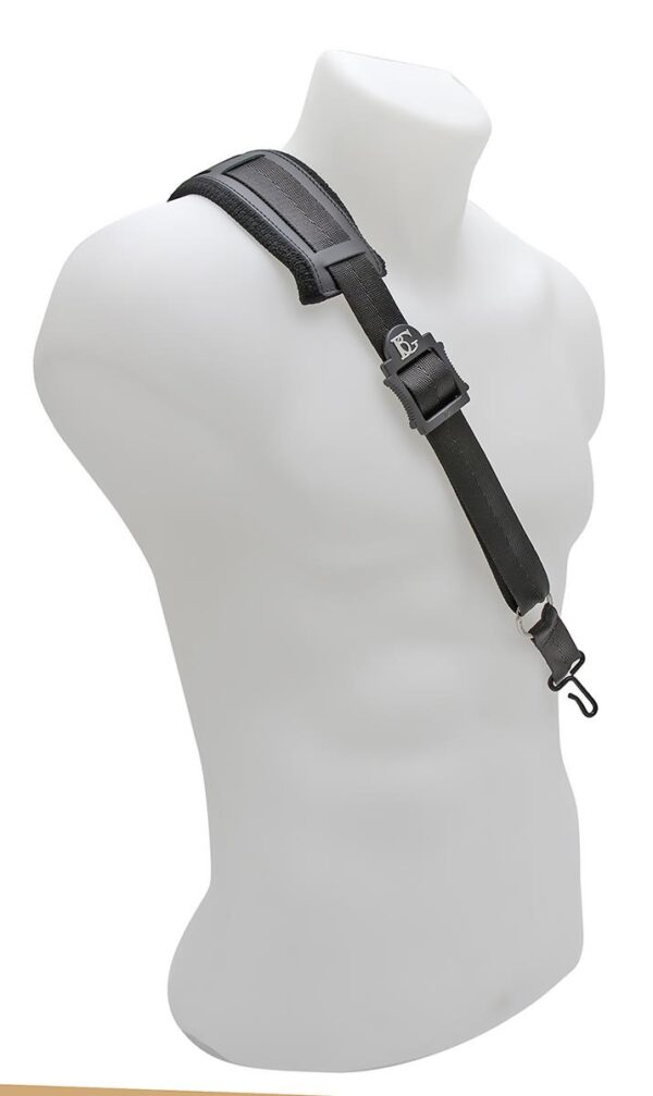 BG | S02M Shoulder Strap with Metal Hook for Alto, Tenor or Baritone Saxophone